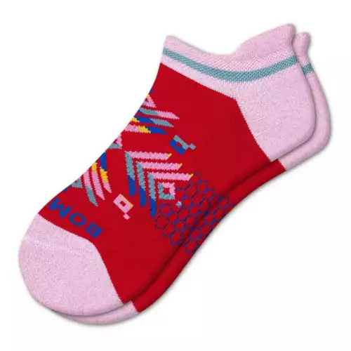 Adult Bombas Multi Stripe Snowflake Ankle Socks