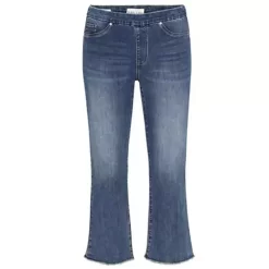 Women's Tribal Audrey Pull On Straight Crop Jeans