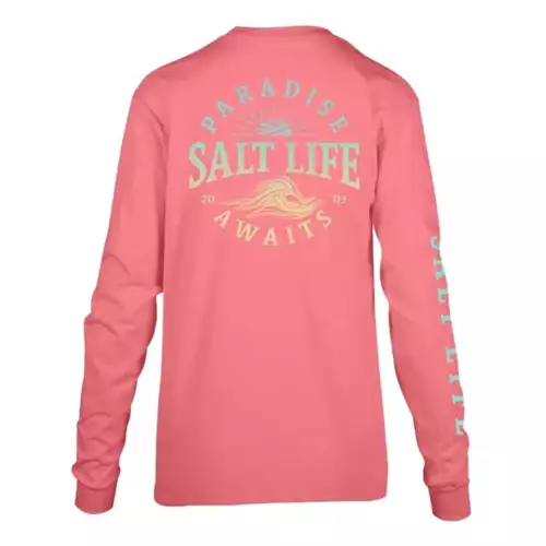 Women's Salt Life Awaiting Paradise Long Sleeve T-Shirt - Image 2